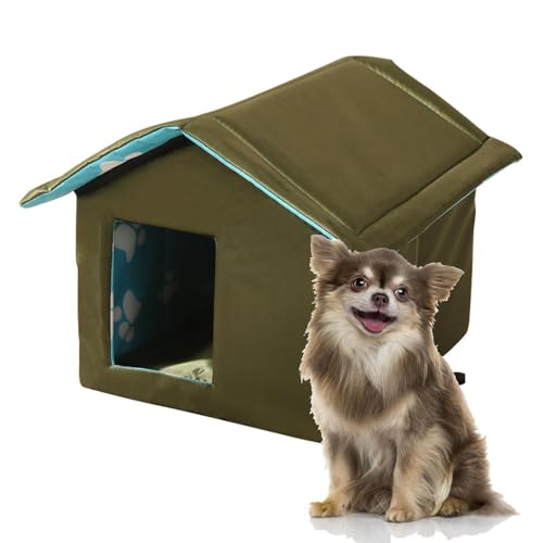 Weppduk Katzenhaus für Katzen im Freien, Katzenhaus für draußen | Warmer wetterfester Tierheim für den Außenbereich | Katzenhaus für den Außenbereich mit weicher Matte Weppduk Katzenhaus für Katzen im Freien, Katzenhaus für draußen | Warmer wetterfester Tierheim für den Außenbereich | Katzenhaus für den Außenbereich mit weicher Matte von Weppduk