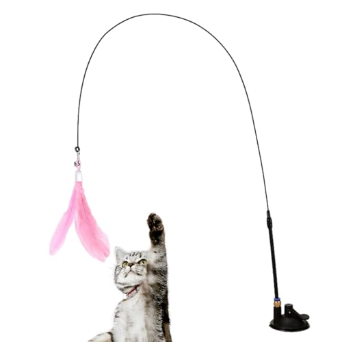 Weppduk Katzenspielzeug Mit Federstab - Interaktive Angelrute für Katzen Rimovibe 55g | Zauberstab Feder Spielzeug Für Katzen | Lustiger Stab Mit Katzenstab Weppduk Katzenspielzeug Mit Federstab - Interaktive Angelrute für Katzen Rimovibe 55g | Zauberstab Feder Spielzeug Für Katzen | Lustiger Stab Mit Katzenstab von Weppduk