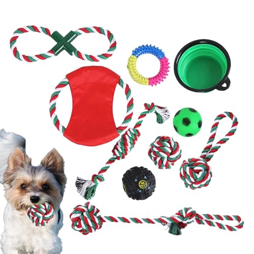 Weppduk Kauspielzeug aus Seil, Weihnachtshundeseil | Weihnachtsspielzeug für Welpen | Hundespielzeug für Hunde | Hundespielzeug für Hunde Übungsspielzeug Weppduk Kauspielzeug aus Seil, Weihnachtshundeseil | Weihnachtsspielzeug für Welpen | Hundespielzeug für Hunde | Hundespielzeug für Hunde Übungsspielzeug von Weppduk