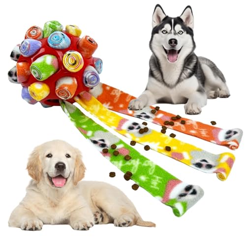 Weppduk Schnüffelspielzeug für Hunde – bunter Schnüffelball, Hundefutter-Puzzle, Schnüffelball für Katzen, Welpen, kleine Hunde, mittelgroße und große aggressive Hunde Weppduk Schnüffelspielzeug für Hunde – bunter Schnüffelball, Hundefutter-Puzzle, Schnüffelball für Katzen, Welpen, kleine Hunde, mittelgroße und große aggressive Hunde von Weppduk