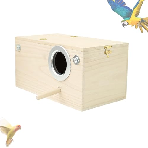 Weqizuerqi 19.5 X 12 cm Sittich Nistkasten Vogelnest Brutkasten Sittich Nistkasten Vogelhaus Für Käfig Naturholz Aufzuchtkasten Für Papageien Lovebirds Wellensittiche Finken Weqizuerqi 19.5 X 12 cm Sittich Nistkasten Vogelnest Brutkasten Sittich Nistkasten Vogelhaus Für Käfig Naturholz Aufzuchtkasten Für Papageien Lovebirds Wellensittiche Finken von Weqizuerqi