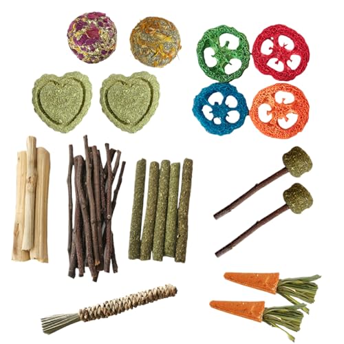 Weqizuerqi Bunny Chew Toy, Bunny kauert Spielzeug für Zähne - Hamster Kaninchenholz -Zahne Leckereien,Bite Treats liefert Rennmäuse Käfigzubehör für kleine Haustiere Chinchillas Zähnepflege Weqizuerqi Bunny Chew Toy, Bunny kauert Spielzeug für Zähne - Hamster Kaninchenholz -Zahne Leckereien,Bite Treats liefert Rennmäuse Käfigzubehör für kleine Haustiere Chinchillas Zähnepflege von Weqizuerqi