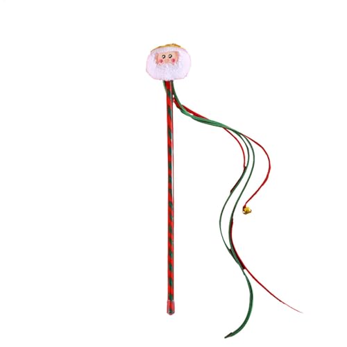 Weqizuerqi Christmas Cat Teaser Stick, Cute String Cat Toy Cat Wand Toy, Interactive Cat Toy Multipurpose Cat Teasing Stick for Pet Cats Kitten Weqizuerqi Christmas Cat Teaser Stick, Cute String Cat Toy Cat Wand Toy, Interactive Cat Toy Multipurpose Cat Teasing Stick for Pet Cats Kitten von Weqizuerqi