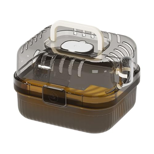 Weqizuerqi Hamster Carrier Käfig, Travel Hamster Carrier, Small Animal Carrier | Tragbarer Außenlüfter leicht mit Radtasche für Auto Transport Auto Reise Besuch von Weqizuerqi
