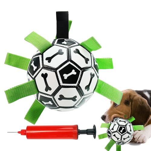 Weqizuerqi Hundefußballkugel, Hundefußballkugel mit Gurten | Hundehüterkugel mit Nylongurten - Interaktives Spielzeug, unzerstörbarer Welpe kauert Vorräte für kleine mittelgroße und große Haustiere Weqizuerqi Hundefußballkugel, Hundefußballkugel mit Gurten | Hundehüterkugel mit Nylongurten - Interaktives Spielzeug, unzerstörbarer Welpe kauert Vorräte für kleine mittelgroße und große Haustiere von Weqizuerqi