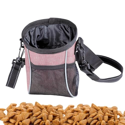 Weqizuerqi Hundesnack-Tasche, Oxford-Taillen-Bauchtasche für Haustier-Training – Leckerli-Tasche mit Hüftgurt, Schultergurt für Welpenreisen oder den Außenbereich von Weqizuerqi
