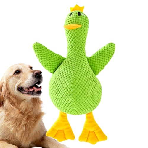 Weqizuerqi Hundespielzeug Ente - Quietschendes Plüschspielzeug Für Welpen | Interaktives Kauspielzeug Für Innen Und Unterwegs Als Spielkamerad Beim Training Schlafenszeit Weqizuerqi Hundespielzeug Ente - Quietschendes Plüschspielzeug Für Welpen | Interaktives Kauspielzeug Für Innen Und Unterwegs Als Spielkamerad Beim Training Schlafenszeit von Weqizuerqi