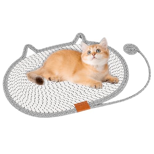 Weqizuerqi Katzen Kratzmatte,Runder Kratzteppich Aus Baumwollseil Für Katzen | Waschbares Haustierzubehör Für Innen- Und Außenbereich, Boden, Türwinkel, Möbel & Reisen Weqizuerqi Katzen Kratzmatte,Runder Kratzteppich Aus Baumwollseil Für Katzen | Waschbares Haustierzubehör Für Innen- Und Außenbereich, Boden, Türwinkel, Möbel & Reisen von Weqizuerqi