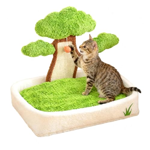 Weqizuerqi Katzenbett - Katzen Nest Mit Kratzbrett Und Plüschball Im Mit Kiefernoptik | Abnehmbar Waschbar Schlafhaus Für Winter Auto Schlafzimmer Wohnzimmer | Für Wohnzimmer Schlafzimmer Und Auto Weqizuerqi Katzenbett - Katzen Nest Mit Kratzbrett Und Plüschball Im Mit Kiefernoptik | Abnehmbar Waschbar Schlafhaus Für Winter Auto Schlafzimmer Wohnzimmer | Für Wohnzimmer Schlafzimmer Und Auto von Weqizuerqi