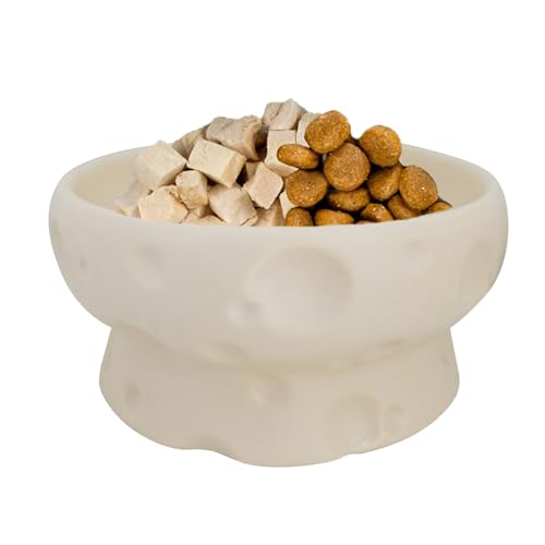 Weqizuerqi Katzenfutternapf, Robuster Futter- & Wassernapf, Keramik-Käseform mit Erhöhung & Rutschfester Basis für Haustiere, Kätzchen & Hunde – für Trocken- & Nassfutter im Haushalt Weqizuerqi Katzenfutternapf, Robuster Futter- & Wassernapf, Keramik-Käseform mit Erhöhung & Rutschfester Basis für Haustiere, Kätzchen & Hunde – für Trocken- & Nassfutter im Haushalt von Weqizuerqi