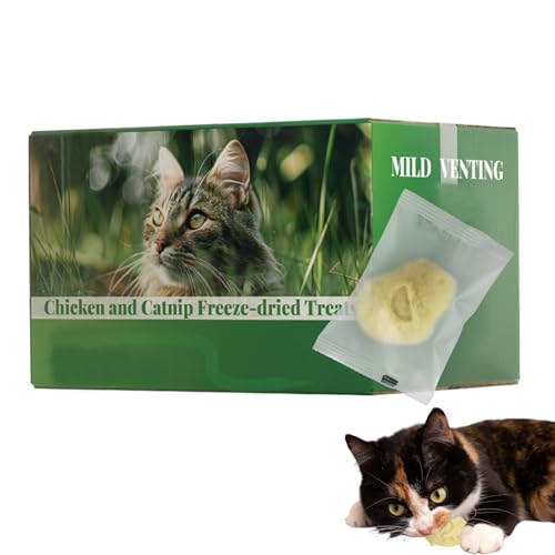 Weqizuerqi Katzengras Leckerlis,16X Kauspielzeug Zur Zahnungshilfe - Essbare Katzenkauartikel Zur Verdauung & Zahnpflege Einzelverpackt von Weqizuerqi