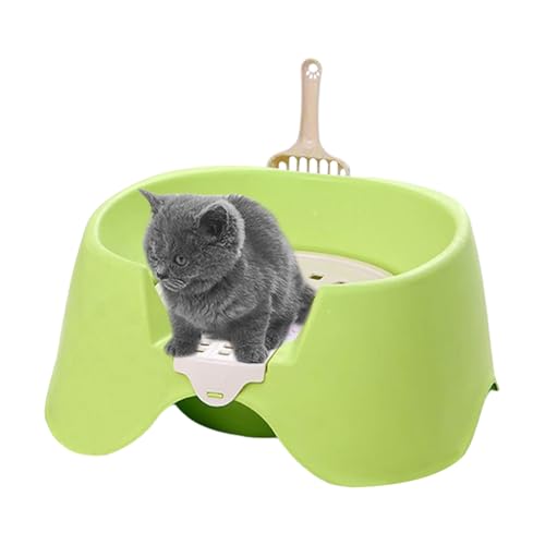 Weqizuerqi Katzenklo Schale,Großes Katzenklo mit Antihaft-Beschichtung | Offenes Design mit hohen Seitenwänden für Katzen und Kleintiere für Haushalt und Innenbereich Weqizuerqi Katzenklo Schale,Großes Katzenklo mit Antihaft-Beschichtung | Offenes Design mit hohen Seitenwänden für Katzen und Kleintiere für Haushalt und Innenbereich von Weqizuerqi