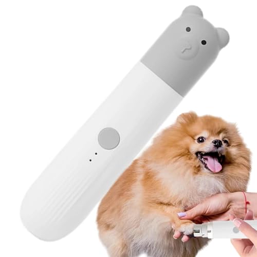 Weqizuerqi Nagelknipser für Hunde, wiederaufladbarer Krallenschleifer für Hunde - Elektrischer Krallenschneider für Haustiere mit LED-Licht | Professioneller Nagelschleifer, glattes Pflegewerkzeug, Weqizuerqi Nagelknipser für Hunde, wiederaufladbarer Krallenschleifer für Hunde - Elektrischer Krallenschneider für Haustiere mit LED-Licht | Professioneller Nagelschleifer, glattes Pflegewerkzeug, von Weqizuerqi