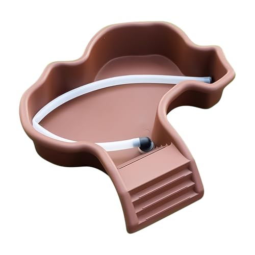 Weqizuerqi Schildkröten-Badepool, Reptilien-Wasserschale mit Rampe – Futterspender leicht zu reinigen, Einweichwanne mit Drainage für Aquarium, Zuchtgehege, Landschaftsbau, Wohnzimmer Weqizuerqi Schildkröten-Badepool, Reptilien-Wasserschale mit Rampe – Futterspender leicht zu reinigen, Einweichwanne mit Drainage für Aquarium, Zuchtgehege, Landschaftsbau, Wohnzimmer von Weqizuerqi