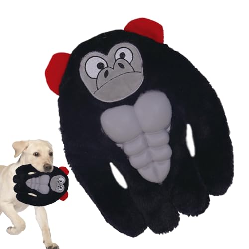 Weqizuerqi Stofftier-Hundespielzeug,Hunde-Kuscheltier-Kauspielzeug - Plüsch-Gorilla-Hund, interaktives Hundespielzeug,Komfortspielzeug für kleine, mittelgroße und große Hunde, Verhaltenstraining, Weqizuerqi Stofftier-Hundespielzeug,Hunde-Kuscheltier-Kauspielzeug - Plüsch-Gorilla-Hund, interaktives Hundespielzeug,Komfortspielzeug für kleine, mittelgroße und große Hunde, Verhaltenstraining, von Weqizuerqi