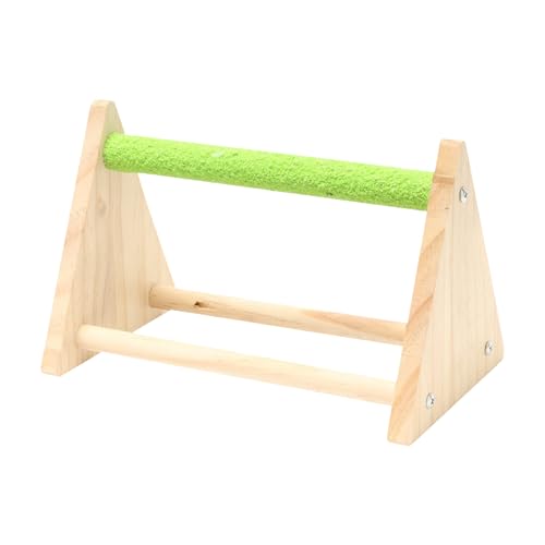 Weqizuerqi Vogelstand, Vogelspielständer,Holzvogelspielplatz - Triangle Barch Playplatz für Sittich Canary Cockatiel Finch -Training Spielzeug für Innenseite außerhalb der Käfigdekoration von Weqizuerqi