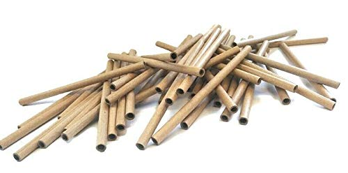 4 x 6 x 120mm Papphülse, Braun, parallel gewickelt, fest, Pappröhrchen , Papierhülse, cardboard tubes, Insektenhotel, Nisthülsen, Bruthülsen, Wildbienen, zum Bestücken von Insektenhotels (500) von Werth-Metall