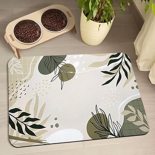 Werwing Futtermatte für Haustiere, 50,8 x 30,5 cm, wasserdicht, für Futter und Wasser, super saugfähige und stilvolle Hundefuttermatte für den Boden von Werwing