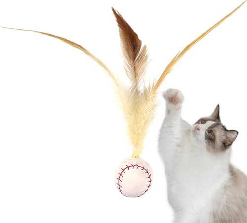 Werwing Hüpfspielzeug für Katzen, Hühnerfedern, Gummi, interaktiv, ungiftig und langlebig, für drinnen und draußen, Kätzchentraining Werwing Hüpfspielzeug für Katzen, Hühnerfedern, Gummi, interaktiv, ungiftig und langlebig, für drinnen und draußen, Kätzchentraining von Werwing