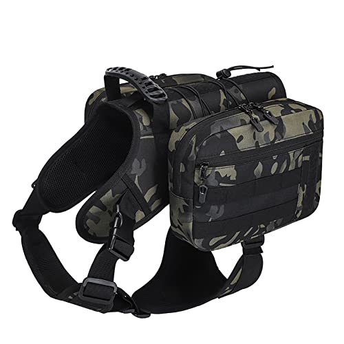 Werwing Hunderucksack Geschirr für große Hunde - Wasserdichter Wanderrucksack mit abnehmbaren Seitentaschen, verstellbare Y-Design Satteltasche für Training, Reisen & Outdoor-Abenteuer Werwing Hunderucksack Geschirr für große Hunde - Wasserdichter Wanderrucksack mit abnehmbaren Seitentaschen, verstellbare Y-Design Satteltasche für Training, Reisen & Outdoor-Abenteuer von Werwing