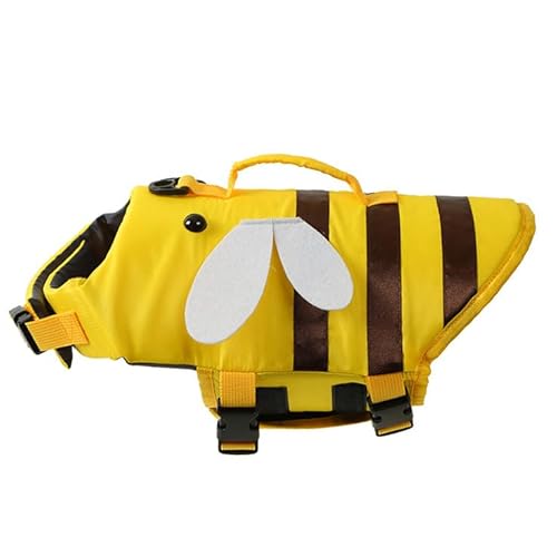 Werwing Hundeschwimmweste - Bienenkostüm Schwimmweste mit Rettungsgriff, verstellbar, hoher Auftrieb, Bademode für kleine, mittelgroße & große Hunde Schwimmen, Bootfahren, Strand Werwing Hundeschwimmweste - Bienenkostüm Schwimmweste mit Rettungsgriff, verstellbar, hoher Auftrieb, Bademode für kleine, mittelgroße & große Hunde Schwimmen, Bootfahren, Strand von Werwing