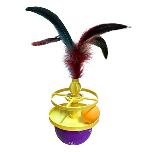 Werwing Interaktives selbstaufrichtendes Katzenspielzeug mit Federbällen, langlebiges Tumbling-Spielzeug für Kätzchen und erwachsene Katzen, Indoor-Jagd, Übungsspiel, 16,5 x 24,9 cm Werwing Interaktives selbstaufrichtendes Katzenspielzeug mit Federbällen, langlebiges Tumbling-Spielzeug für Kätzchen und erwachsene Katzen, Indoor-Jagd, Übungsspiel, 16,5 x 24,9 cm von Werwing