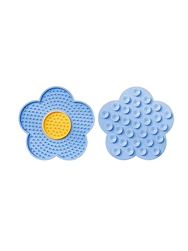 Werwing Langsamer Futternapf für Hunde in Blumenform - 15,2 cm Silikon-Leckmatte für Katzen & Hunde, rutschfester Puzzle-Futterspender zum langsamen Fressen, Verbesserung der Verdauung, Zahnreinigung von Werwing