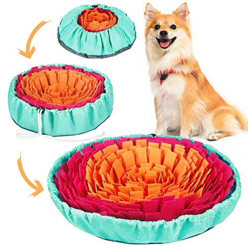 Werwing Schnüffelmatte für Hunde – Interaktives Hundespielzeug, verstellbare Futtermatte für langsames Füttern und geistige Stimulation, 43,2 x 43,2 cm große Schnüffelmatte für alle Rassen von Werwing