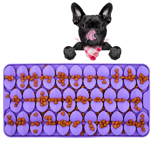 Werwing Silikon Schnüffelmatte für große Hunde - Slow Feeder Leckmatte mit Saugnäpfen für Geruchstraining & Angstlinderung, spülmaschinenfestes Hundeanreicherungsspielzeug von Werwing
