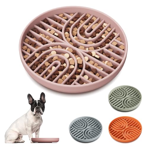 Werwing Slow Feeder Hundenapf - 18,8 cm Silikon-Puzzle-Schüssel mit rutschfestem Boden für alle Rassen, fördert gesundes Essen & reduziert Blähungen, spülmaschinenfest von Werwing
