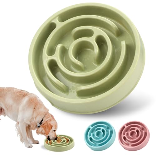 Werwing Slow Feeder Hundenapf – 20,3 cm Anti-Rutsch-Puzzle-Schüssel für alle Rassen, reduziert Ersticken und Blähungen, spülmaschinenfest von Werwing