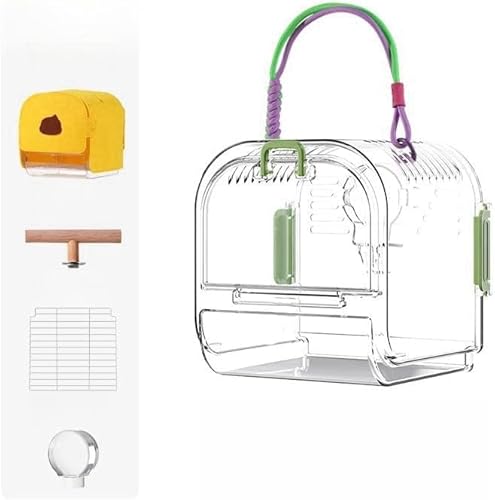 Werwing Tragbarer Vogel-Reisekäfig – Leichte, wasserdichte Tragetasche für Sittiche, Wellensittiche und kleine Vögel | Belüftetes Design mit abnehmbarem Bezug von Werwing