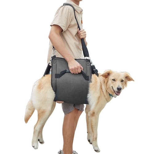 Werwing Tragetuch für Hunde, verstellbares Mobilitätsgeschirr und Notfall-Tragetasche, für große und ältere Hunde, Ganzkörperunterstützung bei Gelenkverletzungen, Arthritis, Nageltrimmen und von Werwing