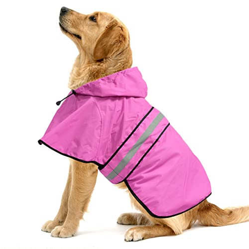 Werwing Verstellbarer Hunde-Regenmantel, wasserdicht, leicht, mit Kapuze, für alle Hundegrößen von Werwing