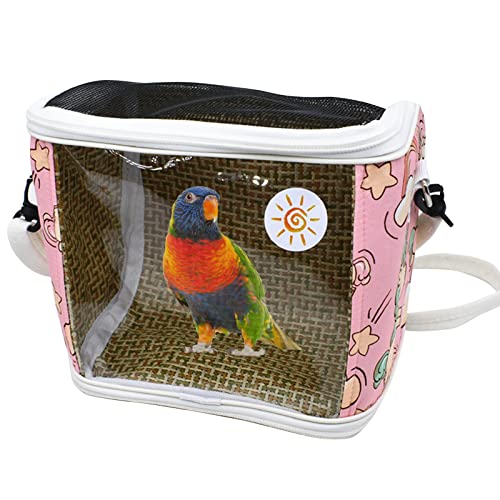 Werwing Vogelreisekäfig-Tragetasche – Tragbarer Transpet-Rucksack für Papageien, Sittiche und kleine Vögel | abnehmbares, atmungsaktives Design mit transparentem PVC-Fenster Werwing Vogelreisekäfig-Tragetasche – Tragbarer Transpet-Rucksack für Papageien, Sittiche und kleine Vögel | abnehmbares, atmungsaktives Design mit transparentem PVC-Fenster von Werwing