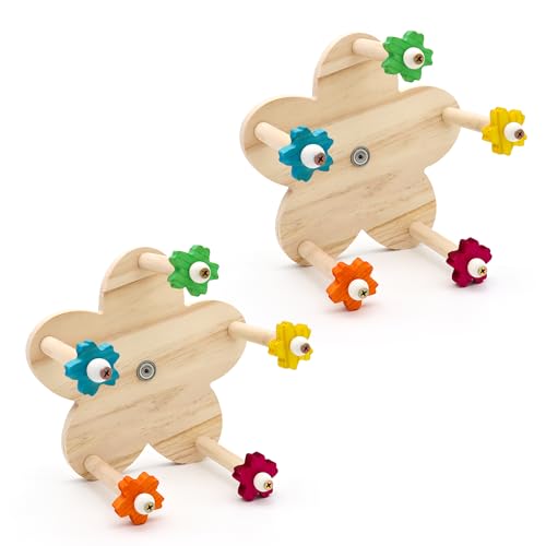 Werwing Vogelspielzeug – rotierende Riesenrad-Sitzstange aus Holz – ideal für Sittiche, Papageien und kleine bis mittelgroße Vögel – lustig, sicher und funktional, 2 Stück Werwing Vogelspielzeug – rotierende Riesenrad-Sitzstange aus Holz – ideal für Sittiche, Papageien und kleine bis mittelgroße Vögel – lustig, sicher und funktional, 2 Stück von Werwing