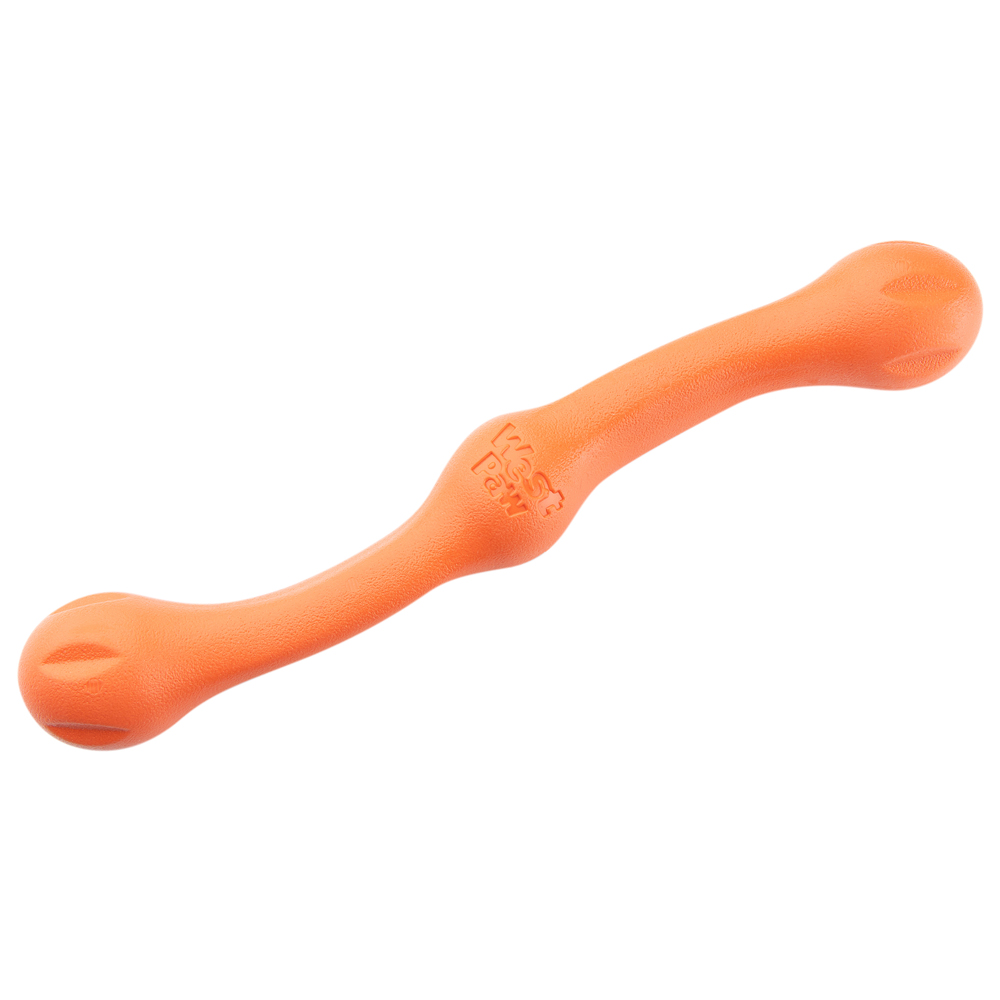 West Paw Wurfspielzeug Zwig orange, Länge: ca. 35 cm, Durchmesser:  ca. 5 cm von West Paw