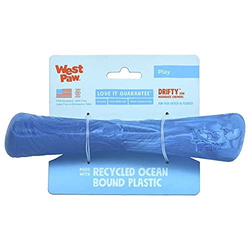WestPaw Dog Spielzeug Seaflex Drifty L blau von WEST PAW