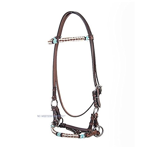 Western Imports Sidepull Beaded (dunkel geölt) von Western Imports