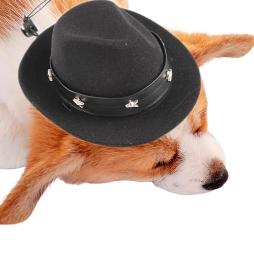 Wezalget Cowboyhut für Katzen – niedlicher Hundehut – Haustierhüte für Hunde, Verkleidungshut mit verstellbarem Riemen, Haustier-Kopfbedeckung, Foto-Requisiten für die meisten kleinen bis Wezalget Cowboyhut für Katzen – niedlicher Hundehut – Haustierhüte für Hunde, Verkleidungshut mit verstellbarem Riemen, Haustier-Kopfbedeckung, Foto-Requisiten für die meisten kleinen bis von Wezalget