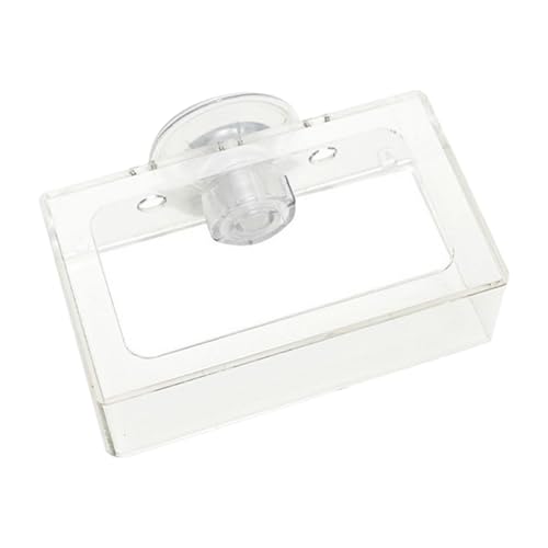 Wezalget Fischfütterungsschale, Fischfuttermittel - Nonrutschfischtank-Feeder mit Saugnapfbecher - Drehen Sie langsame Vorschubplatten, Acryl -Lebensmittelhalter für Aquarium Wezalget Fischfütterungsschale, Fischfuttermittel - Nonrutschfischtank-Feeder mit Saugnapfbecher - Drehen Sie langsame Vorschubplatten, Acryl -Lebensmittelhalter für Aquarium von Wezalget