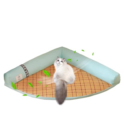 Wezalget Haustier Kühlmatte Waschbar Katzenmatte Abnehmbare Katzenmatte Haustier Kühlkissen Antihaft Isomatte Kühlmatte für Zwinger Kisten Betten Wezalget Haustier Kühlmatte Waschbar Katzenmatte Abnehmbare Katzenmatte Haustier Kühlkissen Antihaft Isomatte Kühlmatte für Zwinger Kisten Betten von Wezalget