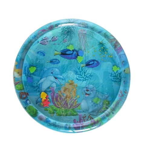 Wezalget Haustier-Wassersensorische Matte, Mehrzweck-Cartoon-Wasserspielmatte, tragbare Spielmatte, niedliches interaktives Spielzeug für Welpen, Kätzchen Wezalget Haustier-Wassersensorische Matte, Mehrzweck-Cartoon-Wasserspielmatte, tragbare Spielmatte, niedliches interaktives Spielzeug für Welpen, Kätzchen von Wezalget