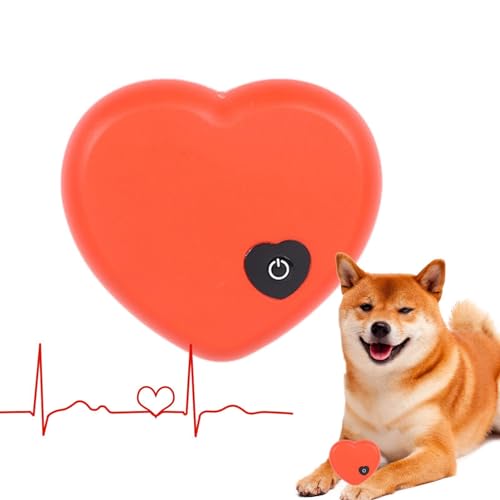 Wezalget Herzschlag-Simulator-Spielzeug | Beruhigendes Welpenspielzeug mit Herzschlag, realistisch,Tragbares Hunde-Herzschlagspielzeug, beruhigendes Welpenspielzeug, langlebiges Hundespielzeug für von Wezalget