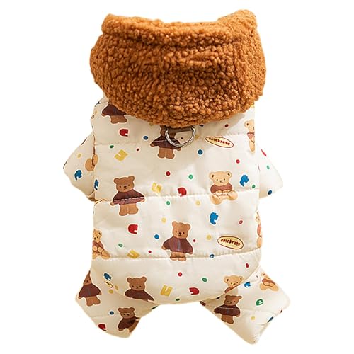 Wezalget Hunde-Winterjacke – warme Hundejacke mit Kapuzen-Design, weiche Welpenkleidung – Winter-Hundejacke mit Traktionsschnalle, Welpenpullover für tägliche Spaziergänge, Outdoor Wezalget Hunde-Winterjacke – warme Hundejacke mit Kapuzen-Design, weiche Welpenkleidung – Winter-Hundejacke mit Traktionsschnalle, Welpenpullover für tägliche Spaziergänge, Outdoor von Wezalget