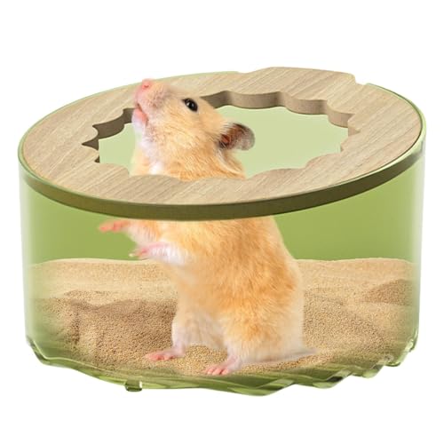 Wezalget Sandbadebox für Hamster | Transparente Hamsterbadebox Tragbare Hamsterbadezimmerbox Hamstersandbadbehälter Hamsterbadewannenbox, für Kleintiere Hamsterkäfigzubehör Wezalget Sandbadebox für Hamster | Transparente Hamsterbadebox Tragbare Hamsterbadezimmerbox Hamstersandbadbehälter Hamsterbadewannenbox, für Kleintiere Hamsterkäfigzubehör von Wezalget