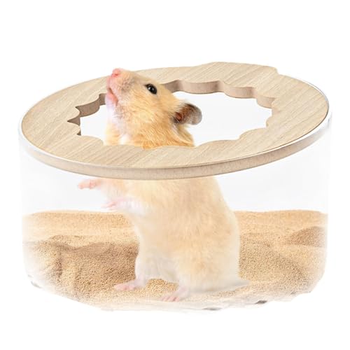Wezalget Sandbadebox für Hamster | Transparente Hamsterbadebox Tragbare Hamsterbadezimmerbox Hamstersandbadbehälter Hamsterbadewannenbox, für Kleintiere Hamsterkäfigzubehör Wezalget Sandbadebox für Hamster | Transparente Hamsterbadebox Tragbare Hamsterbadezimmerbox Hamstersandbadbehälter Hamsterbadewannenbox, für Kleintiere Hamsterkäfigzubehör von Wezalget