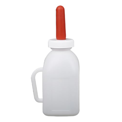 Wezalget Zitzen Für Ziegen | Schaf Fütterungssauger - Verstärkte Weitmund-Saugflasche für Ziegenkälber, Schafe und Kühe mit ergonomischem Design von Wezalget
