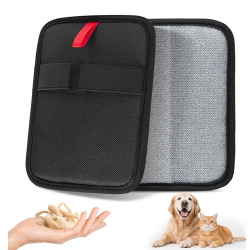 2 Stück Fellmagnet, Hochwirksamer Tierhaarentferner Handschuh für Katzen Hunde, Wiederverwendbare Fell Magnet Handschuhe zur Einfachen Entfernung von Tierhaaren auf Möbeln, Kleidung Autositzen von Wgewfhdf