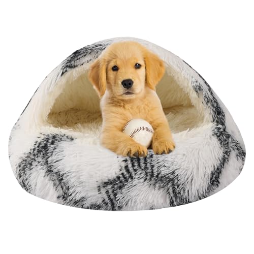 WgoogW Hundebetten für kleine Hunde, Katzenbett, Höhle, waschbar, niedliches Katzenbett, gemütliches Nook-Haustierbett für Hunde oder Katzen, rutschfestes Welpenbett für kleine, mittelgroße Haustiere von WgoogW